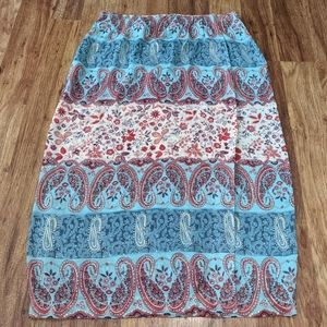 Women's Judith Hart Paisley Skirt Size 14